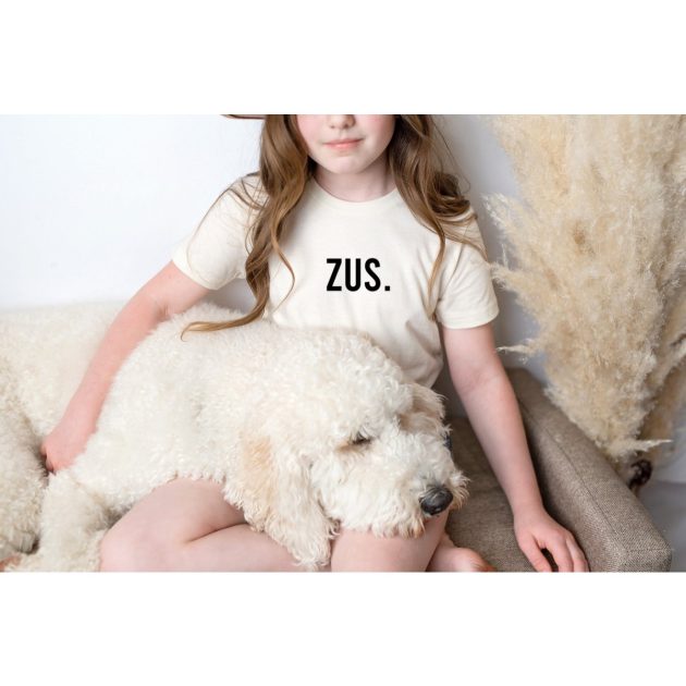 "ZUS." strijkapplicatie 12cm breed, zwart