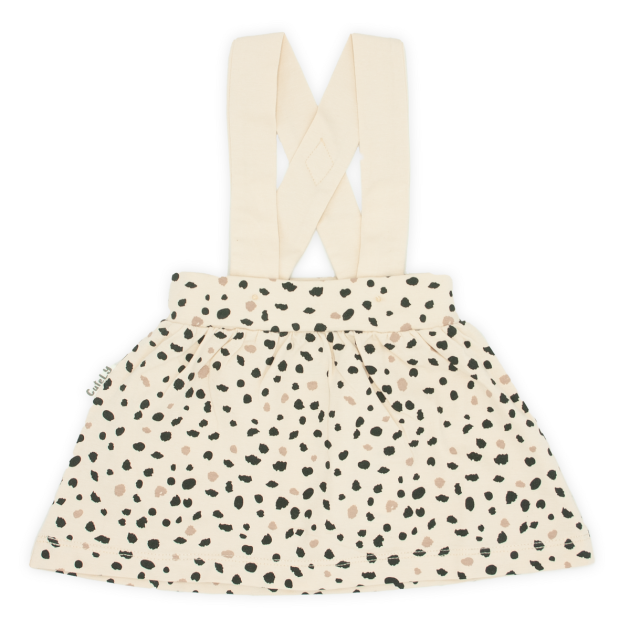 Removable suspender skirt | Dots | Beige - Afbeelding 2