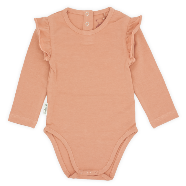 Ruffle romper | Rust pink - Afbeelding 3